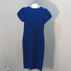 Calvin Klein Size 2 Blue Dress